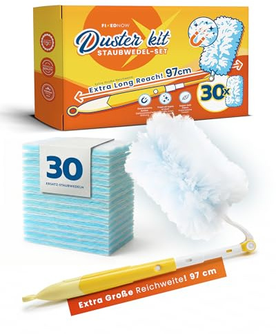 FixedNow 30 Panni Catturapolvere XXL compatibili con Swiffer Duster