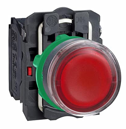 Schneider Electric Harmony XB5 Drucktaster beleuchtet Tafelmontage, Wechselschalter, 1-polig