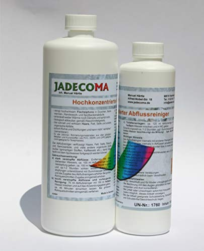 JADECOMA - Hochwirksamer Abflussreiniger/flüssiger Rohrreiniger - 1 x 1L in Profiqualität