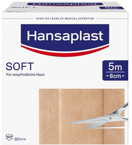 HANSAPLAST Soft Pflaster 8 cmx5 m Rolle 1 St