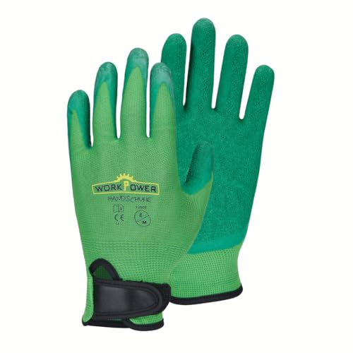 Scheibler Workwear – Gartenhandschuhe Eden – Handschuhe für Gartenarbeit – Arbeitshandschuhe hochelastisch & griffig – verfügbar in den Größen 9 (Grün)