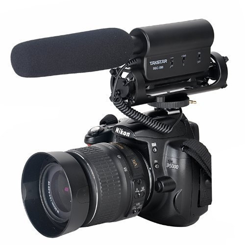 FOTGA DV stéréo Microphone Mic pour caméra 3.5mm Appareil Photo Reflex numérique Nikon D300S/D4/D35/D5100/D800/D3200/D7000 Canon 5D 5D3 7D 550D 60D 600D 5D 650D