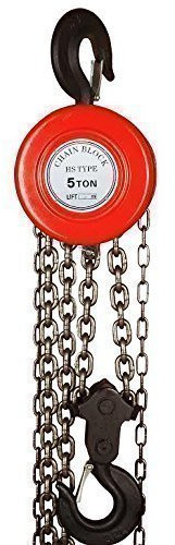 KATSU Tools 5 Ton 3M Chain Block Hoist Garage Car Engine Heavy Load Lifting Tool 181745