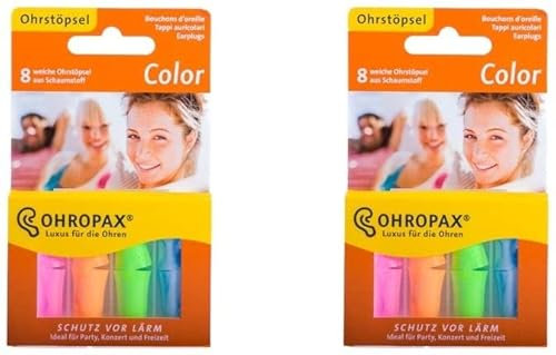 OHROPAX Color Schaumstoff Stoepsel (2x 8 Stück)