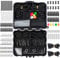 Dr.Fish 278pcs Carp Fishing Tackle Set in Box, Carp Fishing Accessories Include Hooks, Safety Clips and Swivels, Beads, Boilie Stops, Corn, Tube and other, Black Black