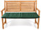Bankauflage Auflage Sitzauflage Polster Kissen Stuhlkissen Sitzkissen Gartenkissen • Wasserabweisend • 14 Verschiedene Modelle (2er Bankauflage 4 ft Sienna Bench. Dunkelgrün 47x111cm)
