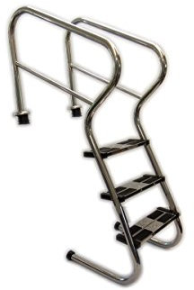 Ideal Eichenwald Schwimmbadtreppe Pooltreppe Edelstahltreppe Treppe 3-St Schwimmbadleiter Leiter