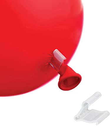 Generique - Luftballon-Verschlüsse Ballon-Zubehör 50 Stück transparent