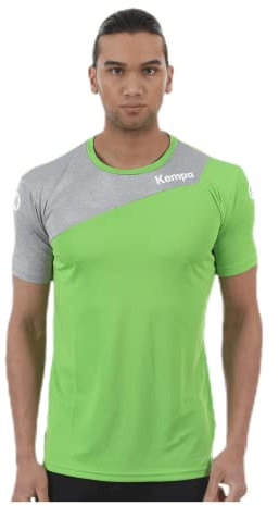 Kempa Kinder Core 2.0 Trikot, Hope grün/Dark grau melan, 116