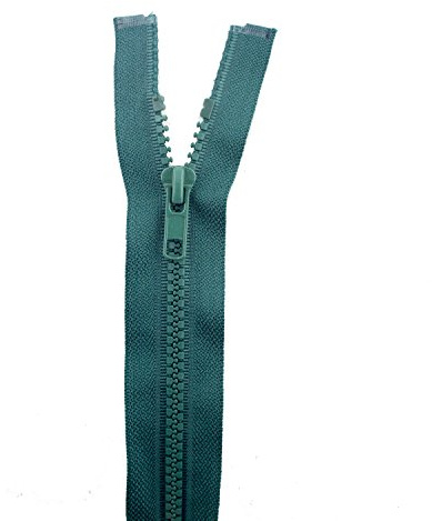 HAND® 2 PCs No.5 Dark Green Plastic Closed End Automatic Zips 60cmL x 33mmW