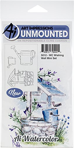 Art Impressions 5012 Wasserfarbenstempel „Wishing“, mehrfarbig, Einheitsgröße
