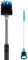 BlenderBottle Flaschenbürste 2 in 1, optimal für Wasserflaschen, Shaker, Trinkflaschen, Babyflaschen, 1 Stück, grau / blau