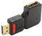 Cablecc Right Angled 90 Degree DisplayPort Male to Female Extension Adapter Standard DP 4K