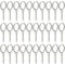 TRIXES Pack of 30 2.5cm Split Ring Replaceable Round Keychains- Silver Colour for Keys Crafts DIY