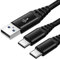 HJPowcord Cavo Caricabatterie Per Xiaomi Redmi Note 9 10 7 8 Pro 9S 10S Mi 11 10 9 SE 9T 8 Lite,Huawei P Smart Z,Honor,LG V40 G7 G8 G8s Thinq,Oneplus 8 9 8T 7 7T Pro,USB Type C Carica Rapida 2M 2M