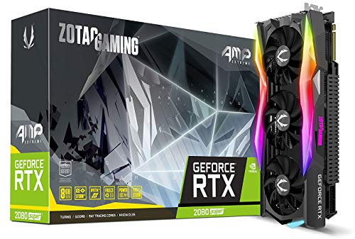 ZOTAC GAMING GeForce RTX 2080 Super AMP Extreme Grafikkarte (NVIDIA RTX 2080 Super, 8GB GDDR6, 256 Bit, Boost-Takt 1875Mhz, 15.5Gbps)