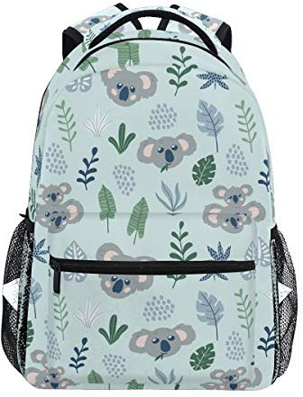 JUMPBEAR Backpacks School Bookbags Casual Daypack Travel Outdoor Backpack for Boys Girls Womens Mens Teenage Koala