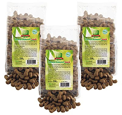 Greenhound Schwarzkümmel Snack 3 x 250 g hochwertiger Snack