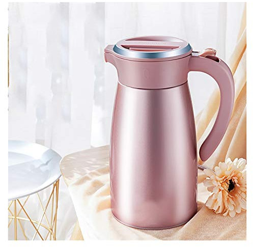 MESURE Carafe Thermique de 51 oz en Acier Inoxydable, Distributeur de Carafe à café Thermique, Carafe à Double paroi, Garder 24 Heures Chaudes for Le café, l'eau Chaude, Le thé, Le jus de Fruits