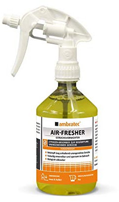 Ambratec Air-Fresher Geruchsvernichter gegen unangenehme Gerüche in Toilette Umkleide - langanhaltender angenehmer Frischeduft