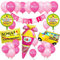 Einschulung Deko Mädchen, Schulkind Deko Mädchen, Schuleinführung Schulanfang Deko Set - Rosa Schulkind Banner + Einschulung Zuckertüte Folienballon + Schulanfang Latex Ballons
