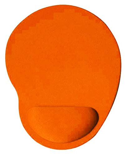 CUSROS Home Office Mouse Pad Mouse Mat Mousepad, Solid Color Anti-Slip Gaming Mouse Pad Mice Mat with Wrist Support Orange One Size