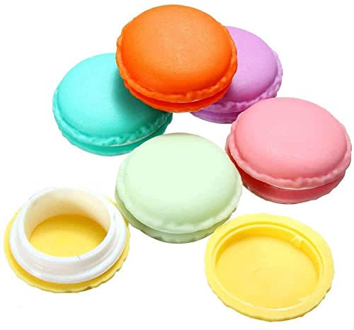 Cajas de Almacenamiento Macaroon,6 PCS Caja Almacenamiento Colores Organizadora Joyas Mini Portátil Pequeñas Redondas con Forma de para Almacenar Píldoras Pendientes Anillos Cuentas 4 * 2CM