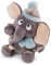 NICI 47272 Kuscheltier Elefant 25cm – Elefanten Plüschtier für Mädchen, Jungen & Babys – Flauschiges Stofftier zum Kuscheln & Spielen – Kuscheliges Schmusetier der Winter Kollektion, grau/blau
