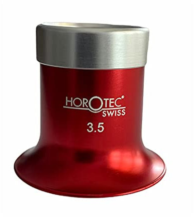 BUZZUFY Uhrmacherlupe aus eloxiertem Aluminium, Rot, 5 Stück