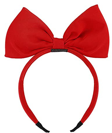 Bandeau à cheveux avec nœud - Pour Halloween - Accessoire de maquillage pour fête et cosplay - Rouge