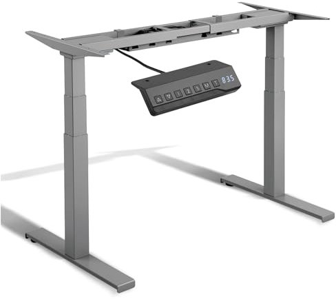 Xantron® Schreibtischgestell Elektrisch Höhenverstellbar/Höhenverstellbarer Schreibtisch Gestell / 2 geräuscharme Motoren, 3 speicherbare Stufen, kinderleichte Montage