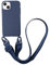 CQUUKOI for iPhone 6/7/8/SE2/SE3,Crossbody Phone Case with Lanyard Cute Soft Silicone Case with Adjustable Shoulder Strap Shockproof Protector for Women Girls Brick Blue