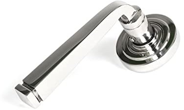 From The Anvil Polished Marine SS (316) Avon Round Lever on Rose Set (Art Deco)