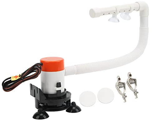 Pompe D'aération de Bateau Pompe à Appâts 12V 350GPH Débit Maximum Portable Bateau Réservoir Poisson économiseur Aérateur pour N'importe Quel Conteneur