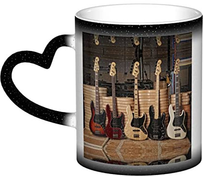 Mug en céramique avec inscription « Guitar Bass Music Instruments » - Idée cadeau unique pour homme et mari