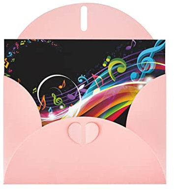 AMACAY Bunte Musik-Grußkarte, Motivationskarte, Dankeskarte, Gedenkkarte, Party-Einladung.