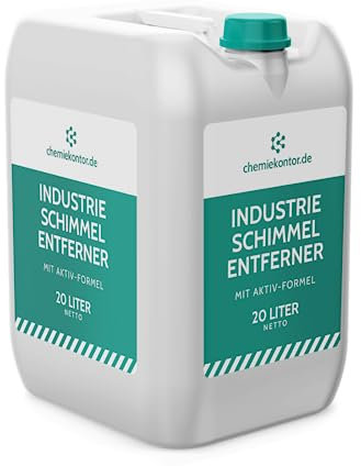 Industrie-Schimmelentferner | mit Aktiv-Formel | für Entfernung von Stockflecken, Schimmelpilzen und Bakterien | Premium | BAuA Reg. Nr. N-111547 (20 Liter)