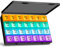 Tablettenbox Monat 28 Tage Pillendose, Medikamentenbox mit 7 Fächer für 4 Wochen für Wöchentlicher Vitamin-Organizer, Nahrungsergänzungsmittel, Fischöl (Farbenfroh)