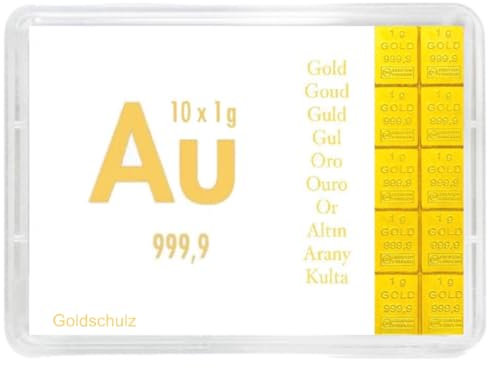 Goldschulz Edelmetalle 10g 10 g 10 Gramm Goldbarren in Motivbox - AU - mit Zertifikat