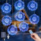 Solar String Garten Lichter, 8Pack Hängende Solar Feuerwerk Lichter 800 LEDs 8 Modes Lichterkette Außen Starburst Wasserdichte Kupferdraht Lichter mit Fernbedienung für Home Xmas Außendekorationen