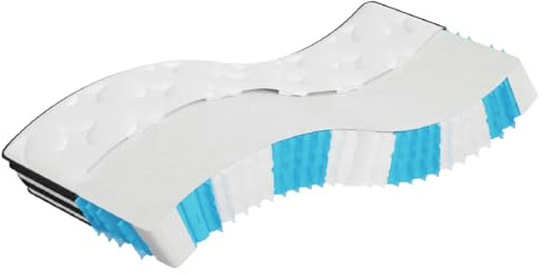 vidaXL Matratze Taschenfederkern, Taschenfederkernmatratze Atmungsaktiv Hautfreundlich, Bettmatratze Härtegrad Mittel, Stoffmatratze Federkernmatratze, 90x190cm