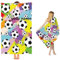 Fadaing Personalisiert Fußball Strandtuch Mit Namen, Fußball Handtuch mit Namen Badetuch für Jungen, Mikrofaser Fußball Strandtuch Groß 90x180cm Badetuch Handtuch (80 x 150 cm,1)
