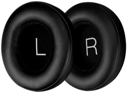 SINOWO Replacement Earpads for Shure AONIC 50 Wireless Noise Cancelling ANC Headphones, Ear Pads Cushions with Noise Isolation Memory Foam,Soft Protein Leather-Black