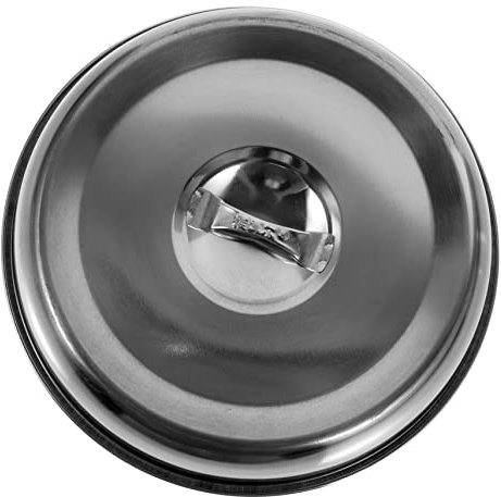 Genérico cubierta de bistec occidental Accesorios de cocina tapa de reemplazo de sartén stainless steel multiusos bandeja circular bife tapa de comida cubierta de bistec casero espesar