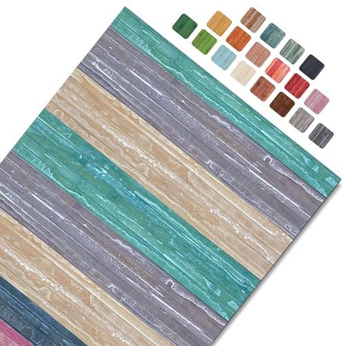 CosìCasa Bambusteppich für die Küche mit Rutschfester Unterseite | Badematte Holz Pflegeleicht | Bambus Bambusmatte Bad | Küchenläufer rutschfest Bambus | Küstenpastell 50X120