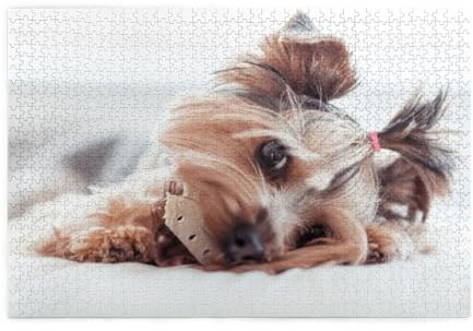 Yorkshire-Terrier, Puzzle 1000 Teile, Holzpuzzle, Spielzeug, Familienspiel, Wanddekoration für Erwachsene und Jugendliche