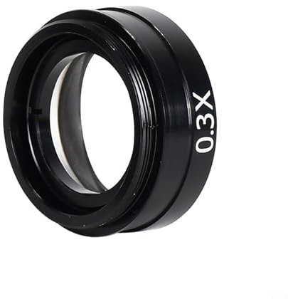 Mounting Thread 42mm, Barlow Lens for Microscope, Wide Magnification Range (0.3X)
