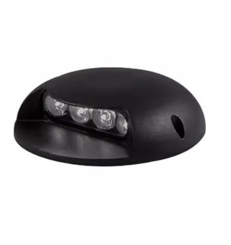 VSHENG Segnapasso LED Esterno Faretti Da Pavimento IP66 Impermeabile AC85-265V Illuminazione Laterale Singola Luce Sotterranea per Giardino Strade Ringhiera Recinzione Lampada Da Paesaggio(Warm white,