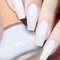 Schnelltrocknender Einfarbiger Nagellack Mit Cremigem Finish - Wasserbasiert für DIY Nageldesign - Ungiftig & Langanhaltend (Weiß, 1x)