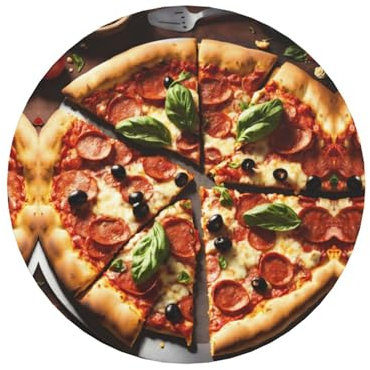 3D Pizza Pepperoni runde weiche magnetische Kühlschrankmagnete, entworfen mit einzigartigen Mustern und perfekten Materialien